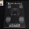 PN RACING 700659 Planche de reglage Mini Z MR02 MR03 PNW2.5 transparente