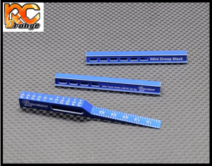 GL RACING GL TS001 Mini Z 1 28 Cale de reglage du drop en aluminium bleu