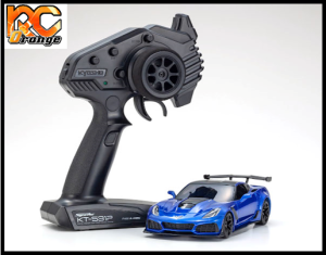 KYOSHO MINI Z RWD 32334BL W.MM .98 Radio KT 531P et Chassis MR03 Corvette ZR1 bleu avec kit LED inclus