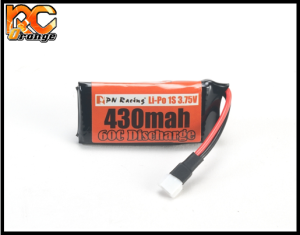 RC ORANGE PN RACING MINI Z 700430 PN Racing LiPo 1S 3.75V 430mah 60C Battery