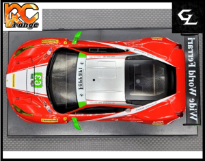 RC ORANGE GL RACING GL 488 GT3 004 W.MM .98 GL 488 GT3 body 003 Rouge n°63 Limited Edition mini z GLA GLR GLR GT 1