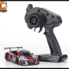 RC ORANGE KYOSHO MINI Z RWD 32323RGB W MM 98 Radio KT 531P et Chassis MR03 Audi R8 LMS 2016 Grise et Rouge