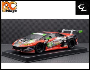 RC ORANGE GL RACING – GL LBO GT3 005 mini z Lamborghini GT3 Body 005 Metallic silver red Limited Edition