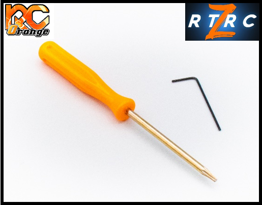 RC ORANGE RTRC – RT099 – Kit tournevis Torx T6 hexa 0.9 1 28 mini z 3