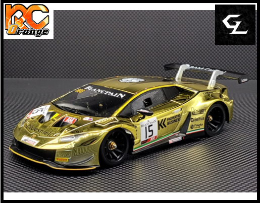 RC ORANGE GL RACING GL LBO GT3 006 W.MM .98 Lamborghini GT3 Body 006 GOLD Limited Edition