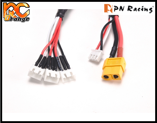 RC ORANGE PN RACING 700259 CABLE Cordon de charge pour batterie lipo 2s x3 Mini Z 1 28 XT 60 1