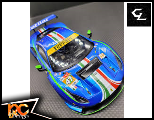 GL RACING GL RACING GL 488 GT3 008 W.MM .98 GL 488 GT3 body 008 Bleu metallique n°47 Limited Edition 1