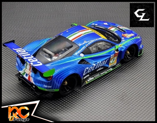 GL RACING GL RACING GL 488 GT3 008 W.MM .98 GL 488 GT3 body 008 Bleu metallique n°47 Limited Edition