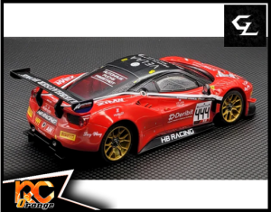 RC ORANGE GL RACING GL 488 GT3 010 W.MM .98 GL 488 GT3 body 009 rouge n°444 Limited Edition