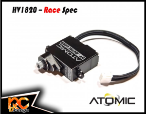 RC ORANGE ATOMIC AESC03R SERVO DIRECTION HV1820 MG corps aluminium et pignon metal Racing