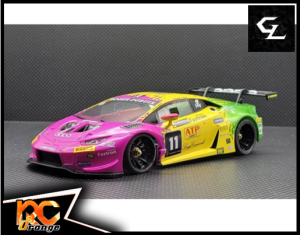 RC ORANGE GL RACING GL LBO GT3 008 W.MM .98 GL LAMBO GT3 body 008 n°11 Limited Edition