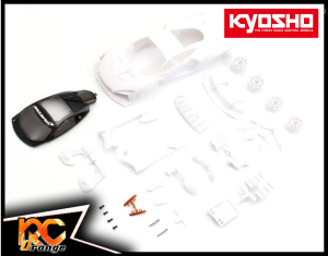 RC ORANGE KYOSHO MZN208 Carrosserie blanche a peindre avec jantes 2WD W.MM .98mm Carrosserie McLaren Senna GTR Mini Z