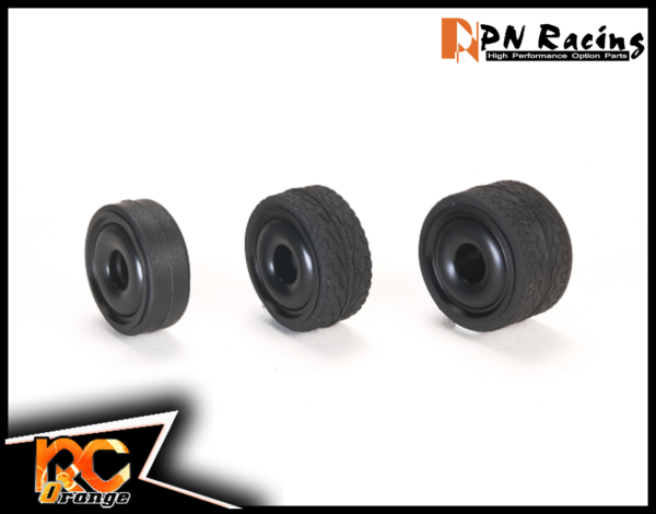 RC ORANGE PN RACING MR2088 Jante Formula en delrin 20 mm a bord exterieur releve Noir