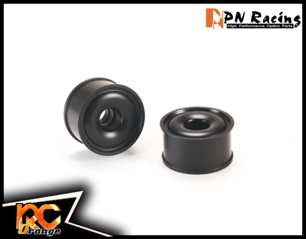 RC ORANGE PN RACING MR2088R Jante arriere Formula en delrin 20 mm a bord exterieur releve Noir