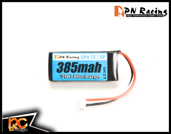 RC ORANGE PN RACING 700385 LIPO 2S V3 7.4V 385mAh 70C 1pcs