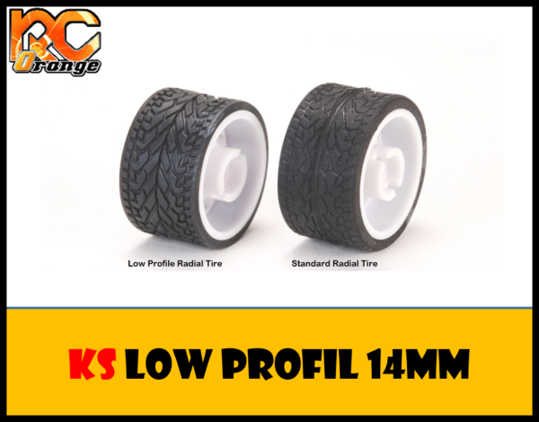 RC ORANGE Pneu arrière 14mm Low Profil 1