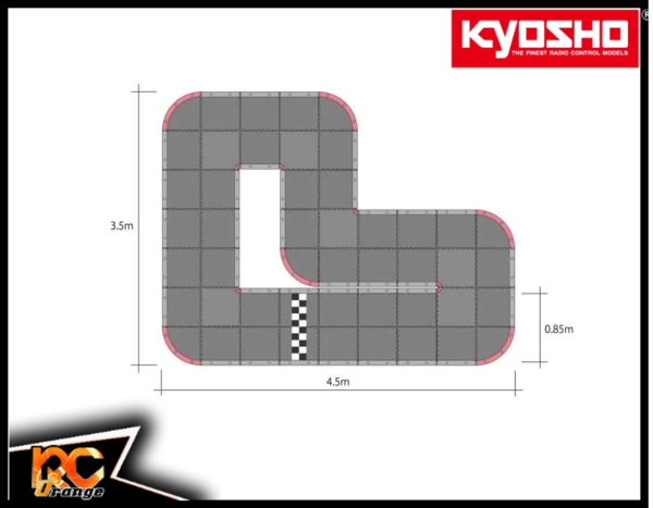 RC ORANGE KYOSHO Mini Z Grand Prix Circuit 87053B Kit L 50cmx50cm 1