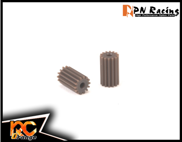 RC ORANGE PN RACING 2714WC Pignon moteur en delrin usiné 64 PITCH – 10 dents marron officiel PNWC