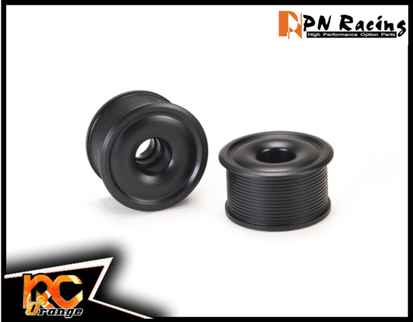 RC ORANGE PN RACING MR2088R 19 Jante arrière 11mm Formula en delrin 19 mm à bord extérieur relevé Noir front