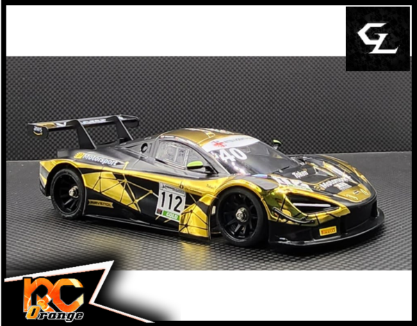 RC ORANGE GL RACING GL 720S GT3 001 W.MM.102 GL 720S GT3 body 001 n°112 Gold LIMITED EDITION