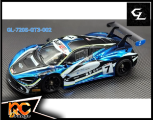 RC ORANGE GL RACING GL 720S GT3 002 W.MM.102 GL 720S GT3 body 002 n°7 Bleu Chrome LIMITED EDITION