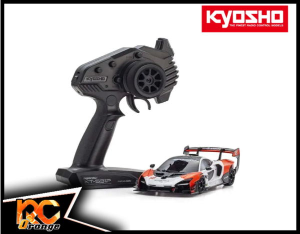 RC ORANGE KYOSHO MINI Z RWD 32340WR W MM 98 Radio KT 531P et Chassis MR03 McLaren Senna GTR White Red