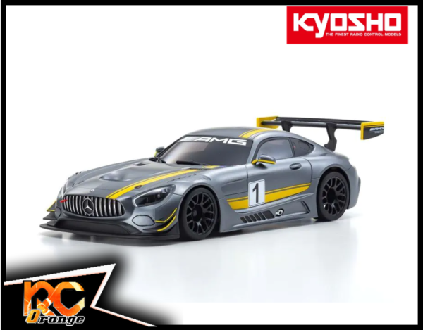 RC ORANGE KYOSHO MZP247GY Autoscale W.MM.98 Mercedes AMG GT3 Gray Yellow