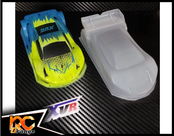 RC ORANGE STICKYGO XVR GTB 102LEX 0.5 Carrosserie XVR GTB Lexan 102mm 0.5mm (non peinte)